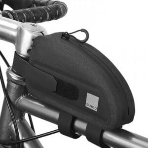 Bike bag on the bicycle frame with zip 0