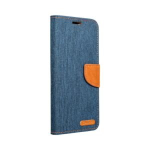 CANVAS Book case for IPHONE 14 Pro navy blue