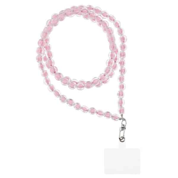 COLORFUL pendant for the phone / cord length 120cm (60cm in the loop) / on neck - lite pink