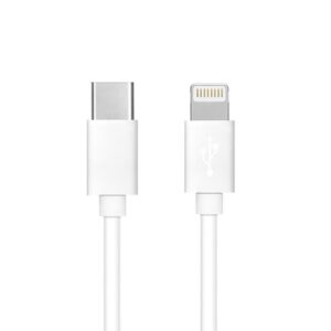 Cable Type C to iPhone Lightning 8-pin  Power Delivery PD20W 3A C291 white 1 meter