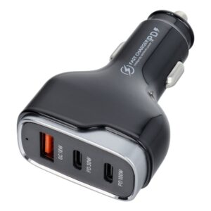 Car charger USB QC 3.0 18W + 2x Type C PD 100W+30W CC53-2C1A (Total 138W)