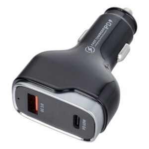 Car charger USB QC 3.0 18W + Type C PD 65W CC53-1A1C (Total 83W)