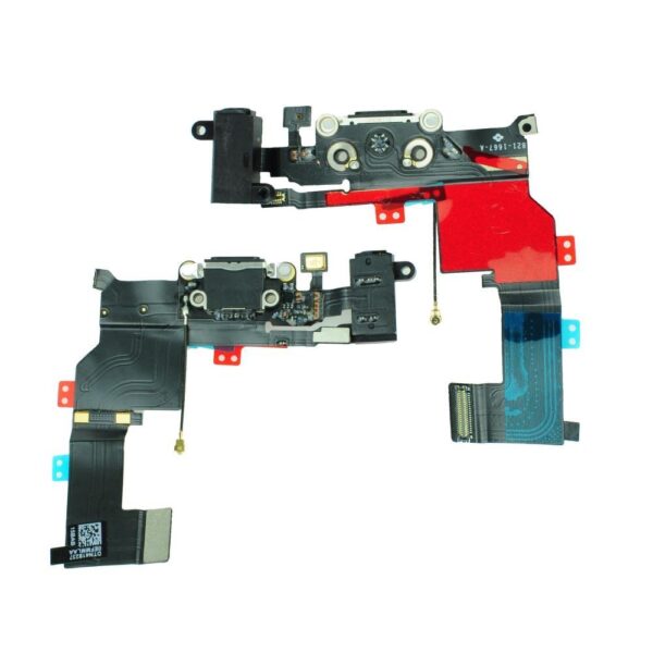 Charging Connector Flex Cable for iPhone 5S black