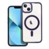 Color Edge Mag Cover case compatible with MagSafe for IPHONE 13 deep purple