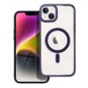 Color Edge Mag Cover case compatible with MagSafe for IPHONE 14 PLUS deep purple