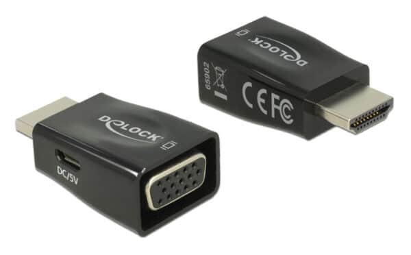 DELOCK αντάπτορας HDMI σε VGA 65902