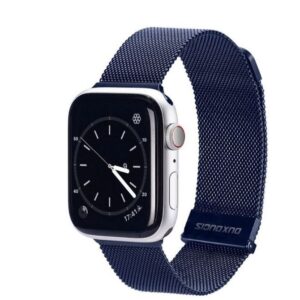 DUX DUCIS Milanese - stainless steel magnetic strap for Apple Watch 42/44/45mm blue