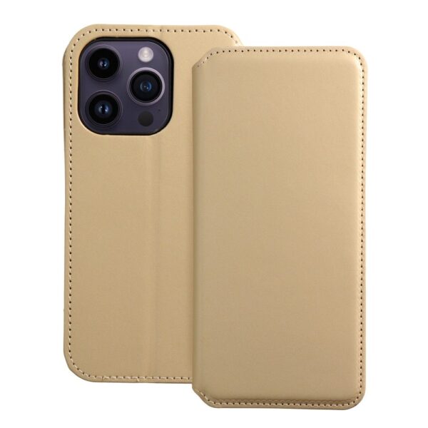 Dual Pocket book for IPHONE 14 PRO gold