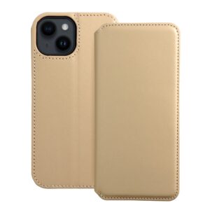 Dual Pocket book for IPHONE 14 gold