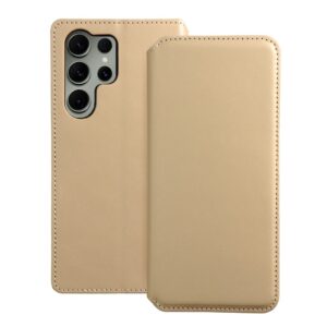 Dual Pocket book for SAMSUNG S23 ULTRA gold