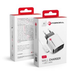 FORCELL Travel Charger universal 2A + cable Type C
