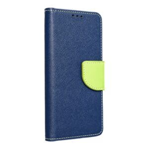 Fancy Book case for  NOKIA 230 navy/lime