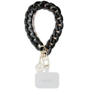 Guess Hand Strap GUOUCBMC4MK (Large Chain Acrylic 4G Charms / black)