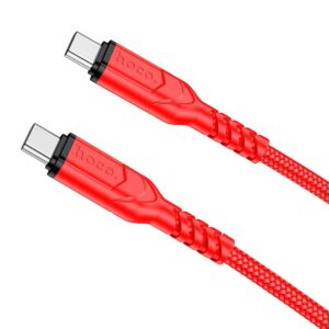 HOCO cable Type C to Typ C PD 60W VICTORY X59 2m red