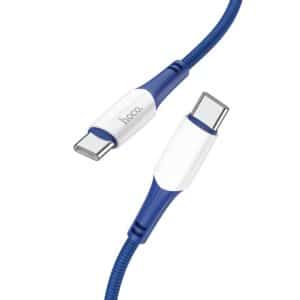 HOCO cable Type C to Type C Power Delivery PD60W 3A Ferry X70 1m blue