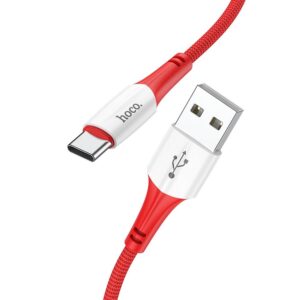 HOCO cable USB  to Type C 3A Ferry X70 1m red