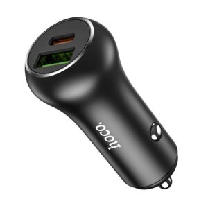HOCO car charger Type C Power Delivery PD20W + USB QC3.0 Z38 black