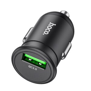 HOCO car charger USB QC3.0 18W Mighty Z43 black