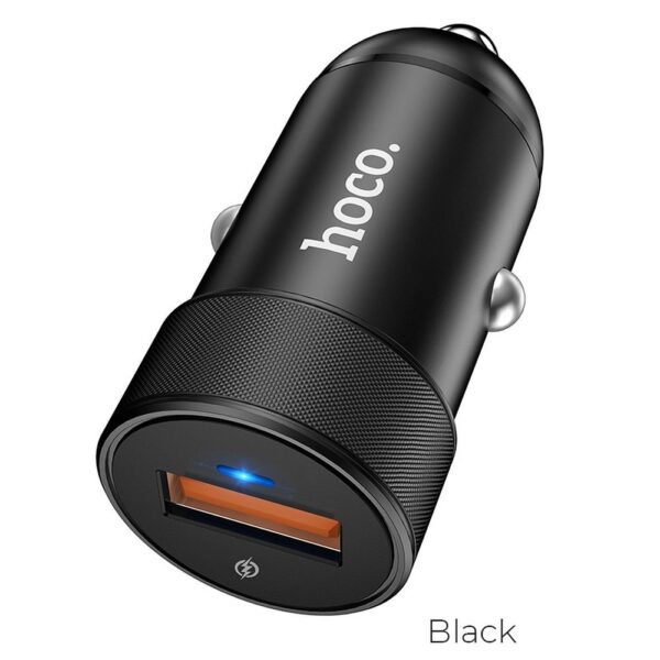 HOCO car charger USB QC3.0 4A 18W Fully Power Z32A black