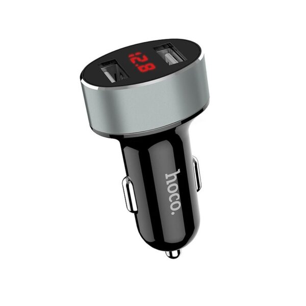 HOCO car charger double USB with LCD 2