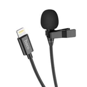 HOCO microphone for mobile audio plug for iPhone Lightning 8-pin L14 black