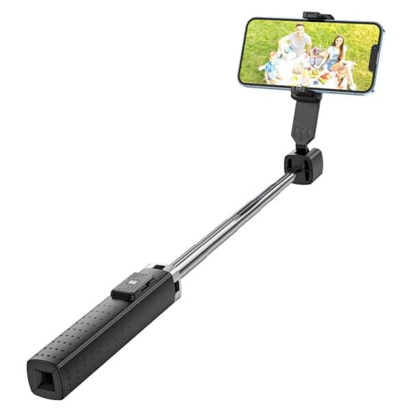 HOCO selfie stick fourpod with bluetooth remote control Wave K18 black