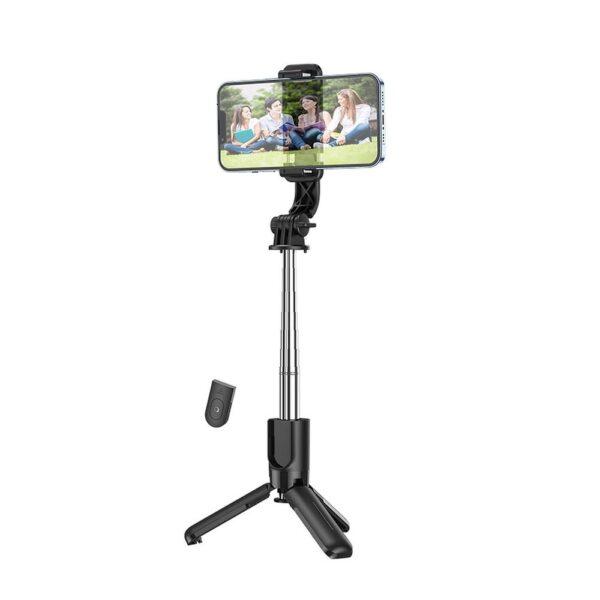 HOCO selfie stick with tripod and wireless remote Figure K17 black