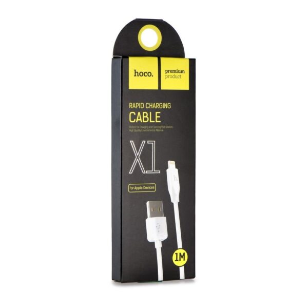 HOCO speed for  iPhone Lightning 8-pin charging cable X1  white 2 meter