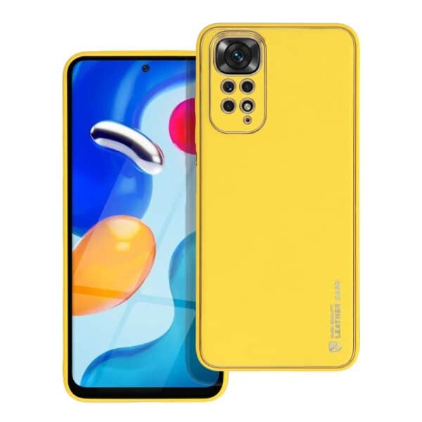 LEATHER Case for XIAOMI Redmi NOTE 11 / 11S yellow