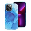 Leather Mag Cover for IPHONE 13 PRO blue splash