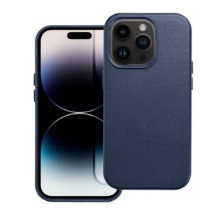 Leather Mag Cover for IPHONE 14 PRO indigo blue
