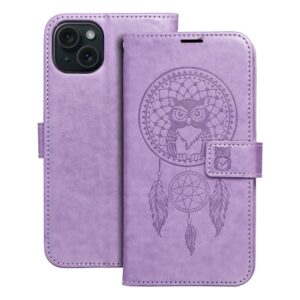 MEZZO Book case for IPHONE 15 Plus dreamcatcher purple