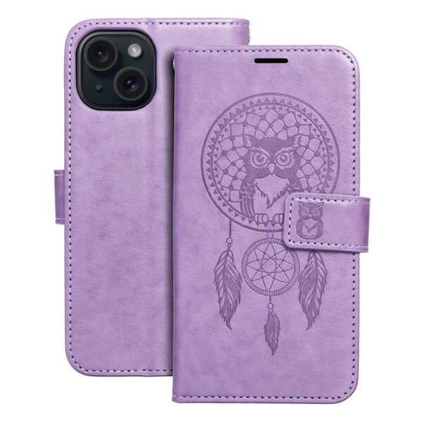 MEZZO Book case for IPHONE 15 dreamcatcher purple