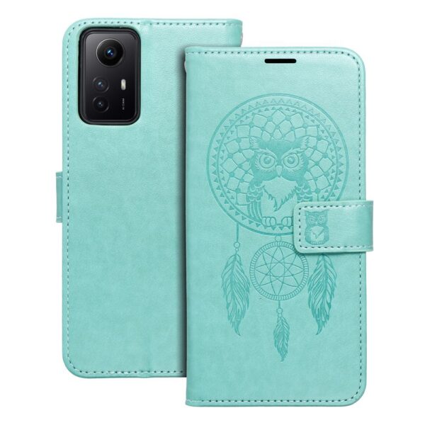 MEZZO Book case for XIAOMI Redmi NOTE 12S dreamcatcher green