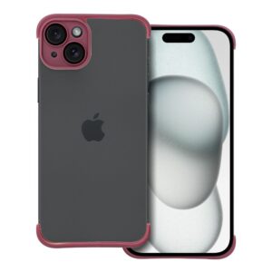 MINI BUMPERS with camera island protection Case for IPHONE 15 PLUS cherry