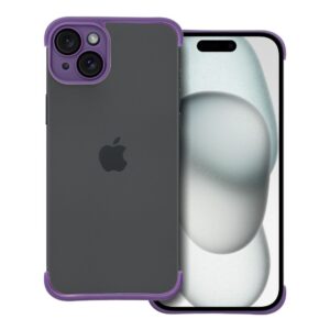 MINI BUMPERS with camera island protection Case for IPHONE 15 PLUS dark purple