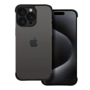 MINI BUMPERS with camera island protection Case for IPHONE 15 PRO MAX black