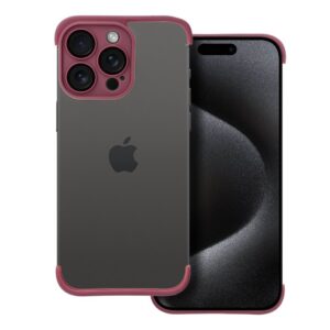 MINI BUMPERS with camera island protection Case for IPHONE 15 PRO MAX cherry