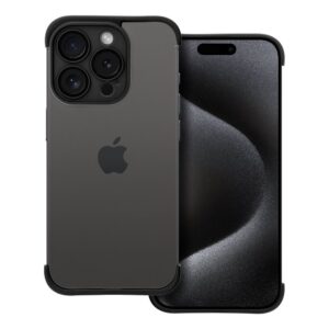 MINI BUMPERS with camera island protection Case for IPHONE 15 PRO black