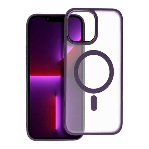 Matte Mag Cover case compatible with MagSafe for IPHONE 13 PRO purple