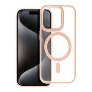 Matte Mag Cover case compatible with MagSafe for IPHONE 15 PRO pink