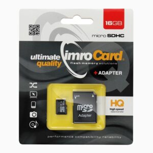 Memory Card Imro microSD 16GB with adapter SD