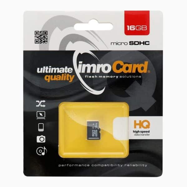 Memory Card Imro microSD 16GB without adapter SD