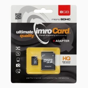 Memory Card Imro microSD 8GB with adapter