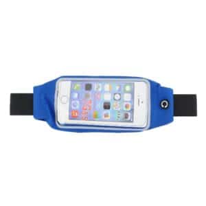 Multifunction waist bag with pockets with window blue