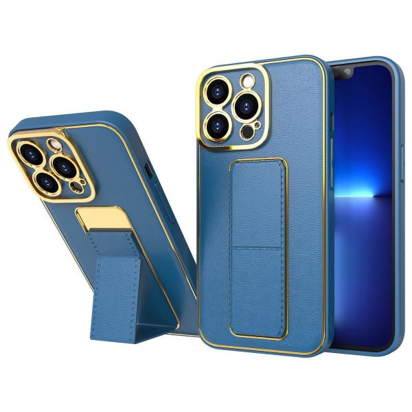 New Kickstand Case case for iPhone 13 Pro Max with stand blue - 9145576259542 New Kickstand Case case for iPhone 13 Pro Max with stand blue 1