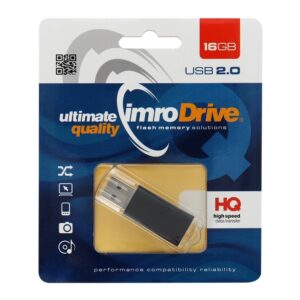 Portable Memory Pendrive Imro Black 16GB