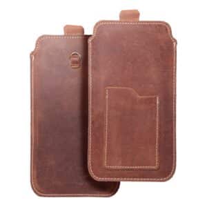 ROYAL Crazy Horse - Leather universal pull-up pocket / brown - Size 3XL - HUAWEI MATE 20X