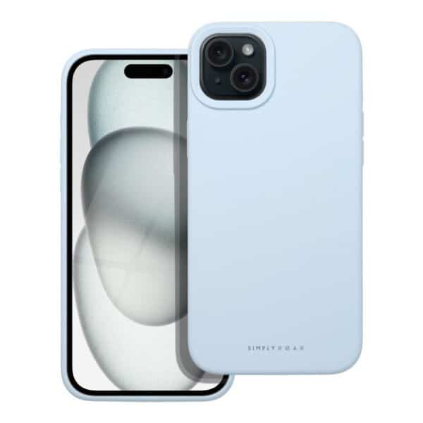 Roar Cloud-Skin Case - for iPhone 15 Plus Light Blue