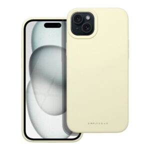 Roar Cloud-Skin Case - for iPhone 15 Plus Light Yellow